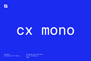 Cx Mono; 12 Fixed Width Fonts, a Sans Serif Font by Eko Bimantara (Thumbnail 1 of 13)