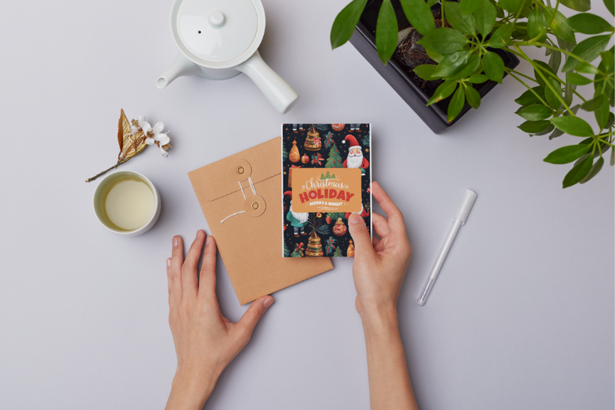 Christmas Card Design Bundle 11, a Card Template by Jay Major Designs (Photo 3 of 10)
