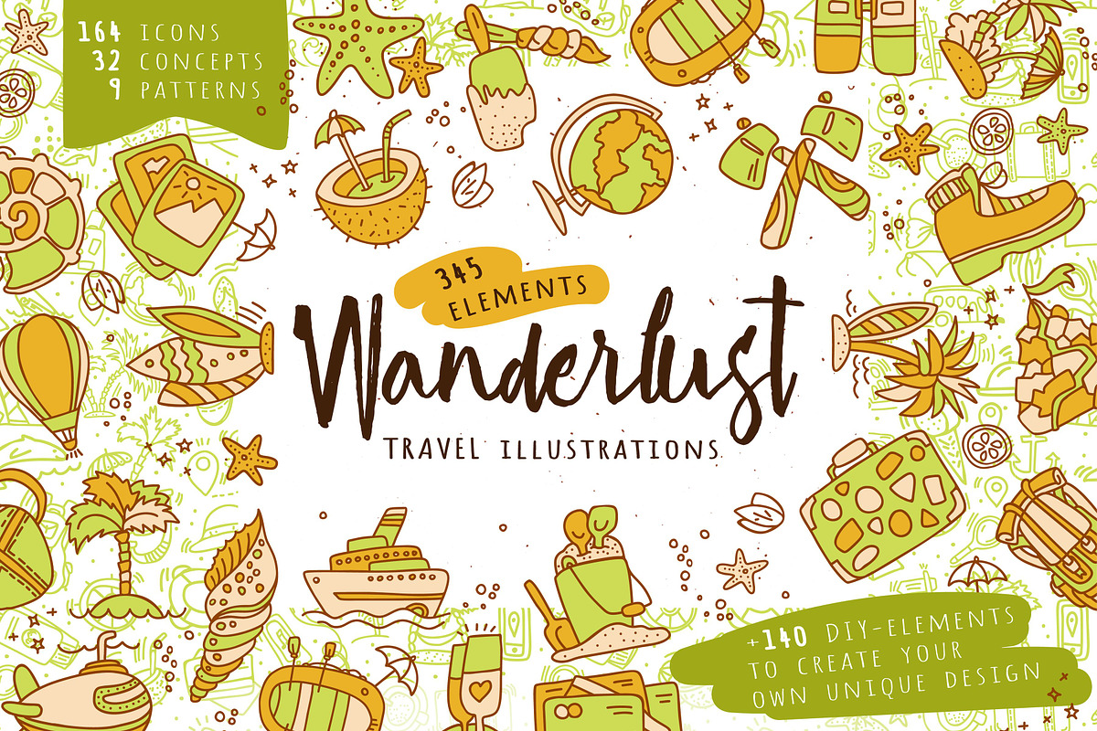 Wanderlust - Travel Illustrations, a Transportation Illustration by ❤️ KiraSolly (Photo 1 of 16)
