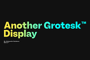Another Grotesk Display Family, a Font by Bukva™ Type Foundry (Thumbnail 1 of 15)