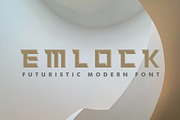 Emlock, a Sans Serif Font by Akatype Studio (Thumbnail 1 of 6)
