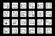 Files and Folders Ico, an Outline Icon by Brickclay (Thumbnail 3 of 6)