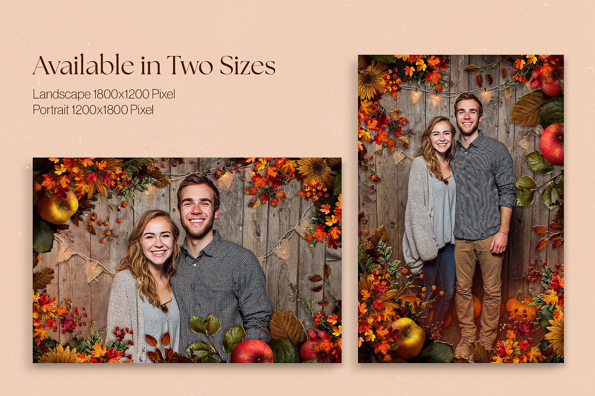 Autumn Photo Frame Template, a Layer Style Add-On by DesignerCandies (Photo 2 of 7)