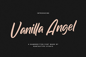 Vanilla Angel a Handwritten Font, a Handwritten Font by RantautypeStudio