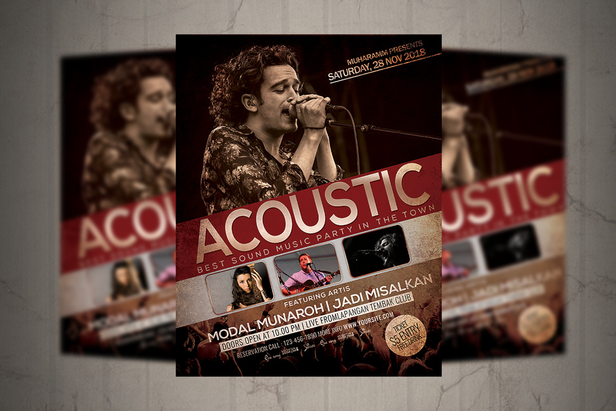 Acoutic Flyer / Poster, a Flyer Template by Septian