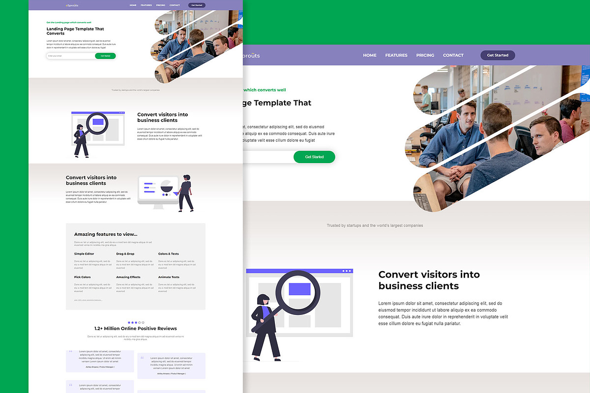 Simple Saas Landing Page, a Landing Page Template by K_Srinivas