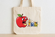Funny Back to School Apple Pencil, an Object Illustration by CraftArtStudio (Thumbnail 2 of 4)