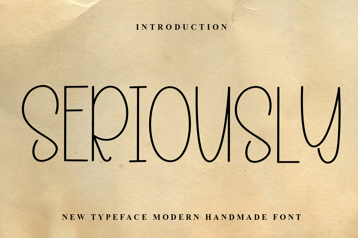 Seriously, a Serif Font by FreshTypeINK (Photo 1 of 8)