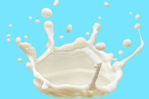 Milk splash (crown) isolated, a Food & Drink Photo by Volff