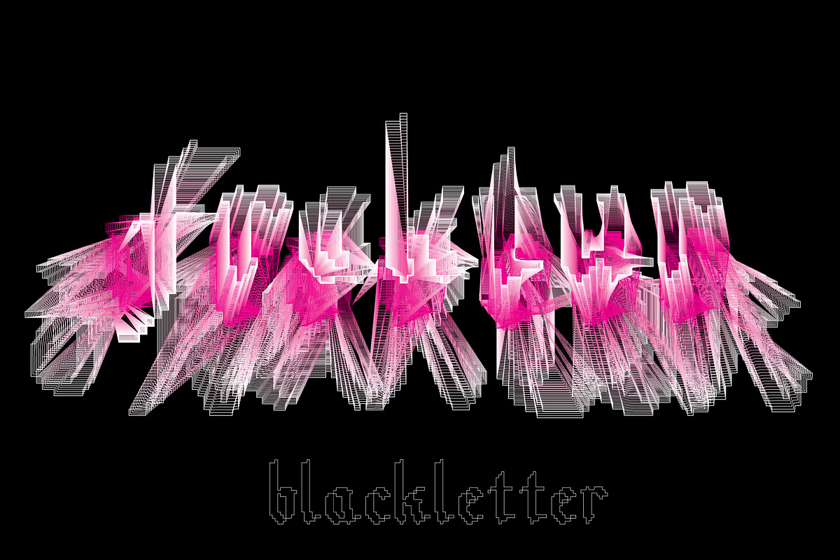 Pixel Fraktur Blackletter, a Blackletter Font by cromatixclassroom (Photo 1 of 9)
