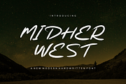 Midher West - Font, a Handwritten Font by artchiles_design (Thumbnail 1 of 5)