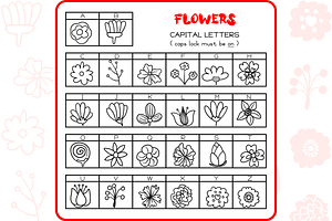 Flower Doodles - Dingbats Font