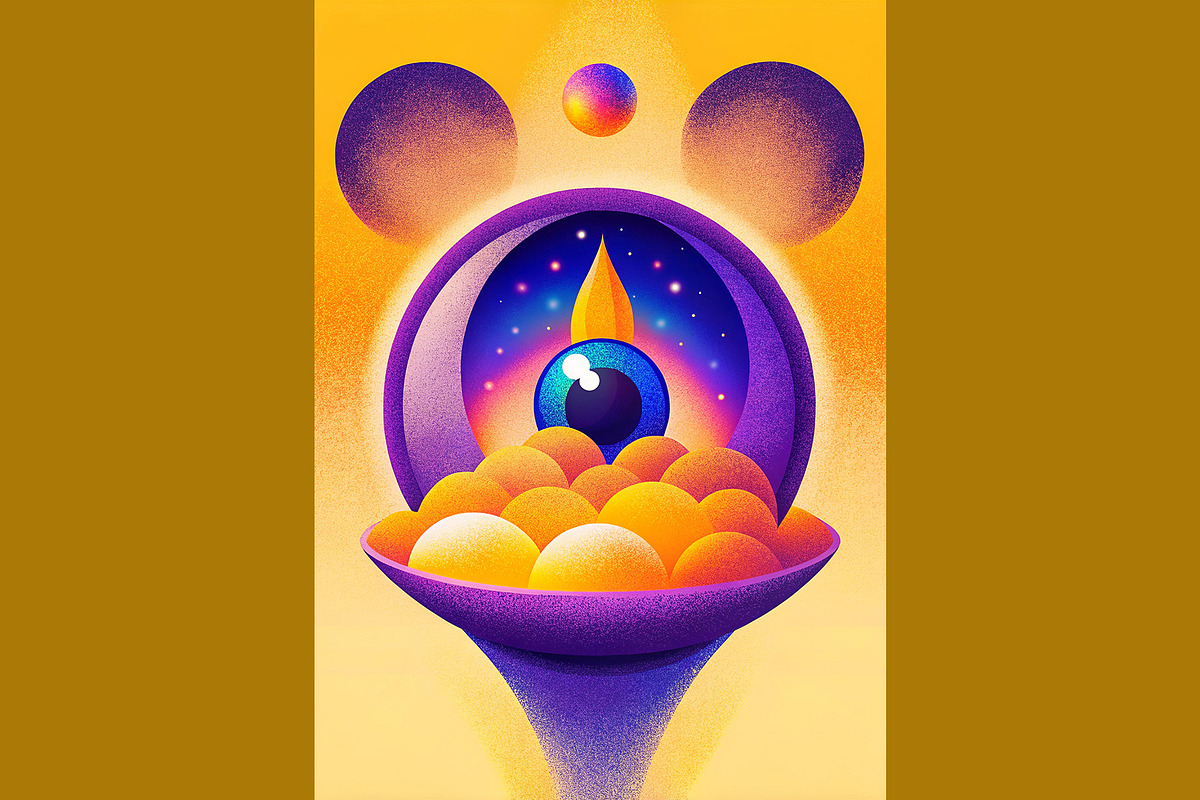 Cosmic Surreal Art Bundle, a Decorative Illustration by StockVerse Creative (Photo 4 of 4)
