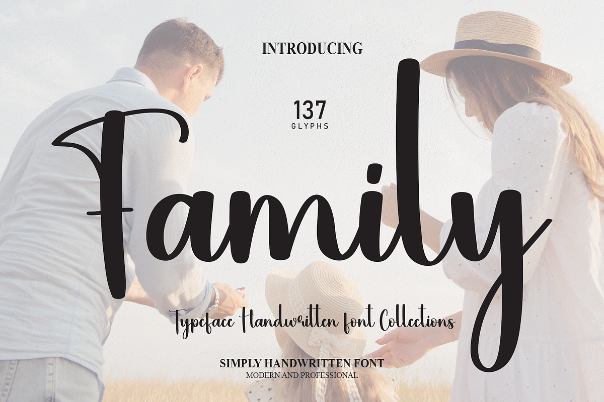 Family | Script Font, a Script Font by Scratchones