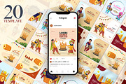 Happy Lohri Instagram Bundle, a Social Media Template by Creative Hatti (Thumbnail 1 of 5)