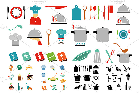 Kitchen Vector Icon Set