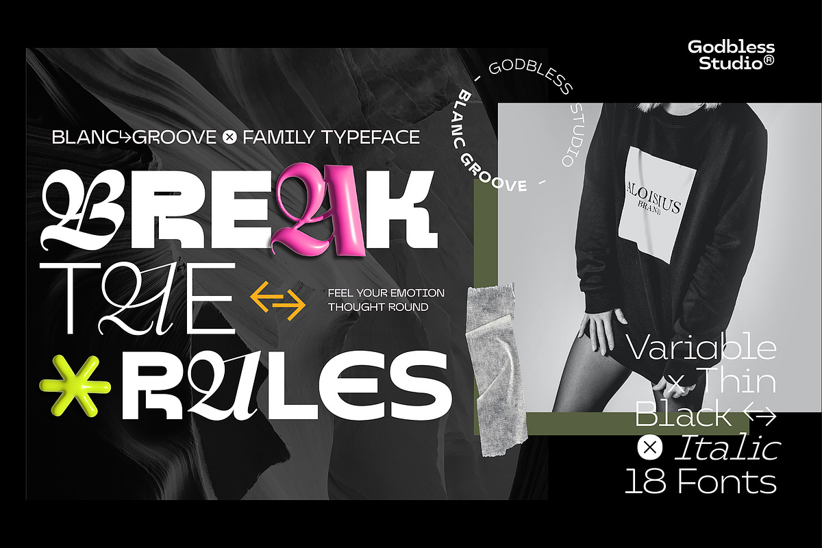 Blanc Groove, a Sans Serif Font by Godbless Studio (Photo 9 of 15)