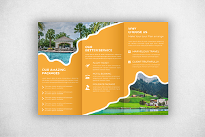 Travel Trifold Brochure Template