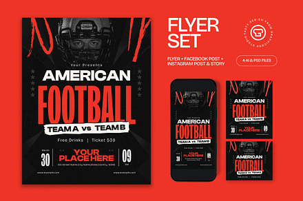 American football Flyer