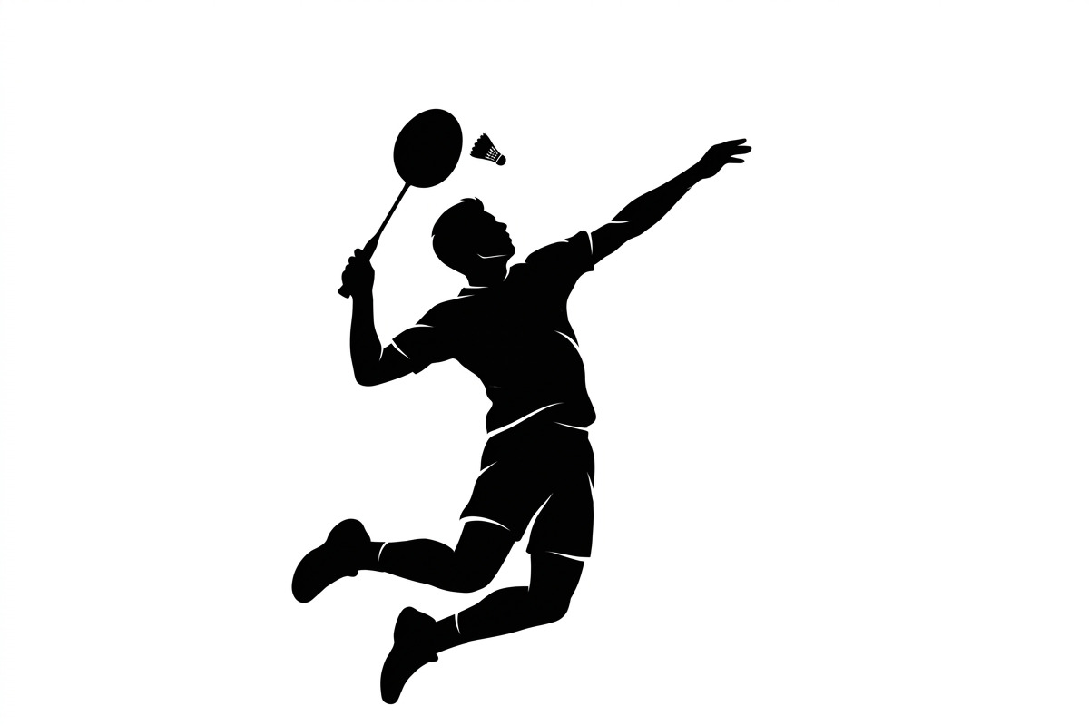 60 Badminton Player Smash Silhouette, a Person Illustration by Amazin_art (Photo 4 of 37)
