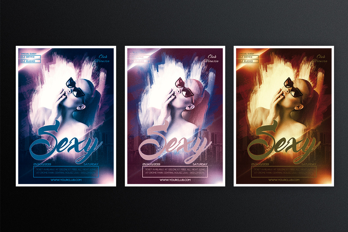 Sexy 3, a Flyer Template by What a Story (Photo 2 of 5)