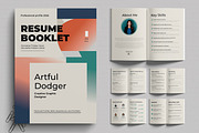 Resume Booklet Template, a Print Template by MightyDesign (Thumbnail 1 of 6)