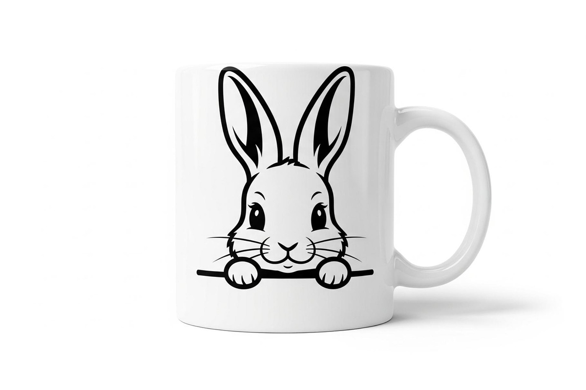 Cute Bunny Coffee Cup Vector Bundle, an Illustration by Designs_River (Photo 40 of 49)