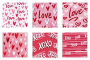 love seamless patterns, an Illustration by CreationArt (Thumbnail 5 of 5)