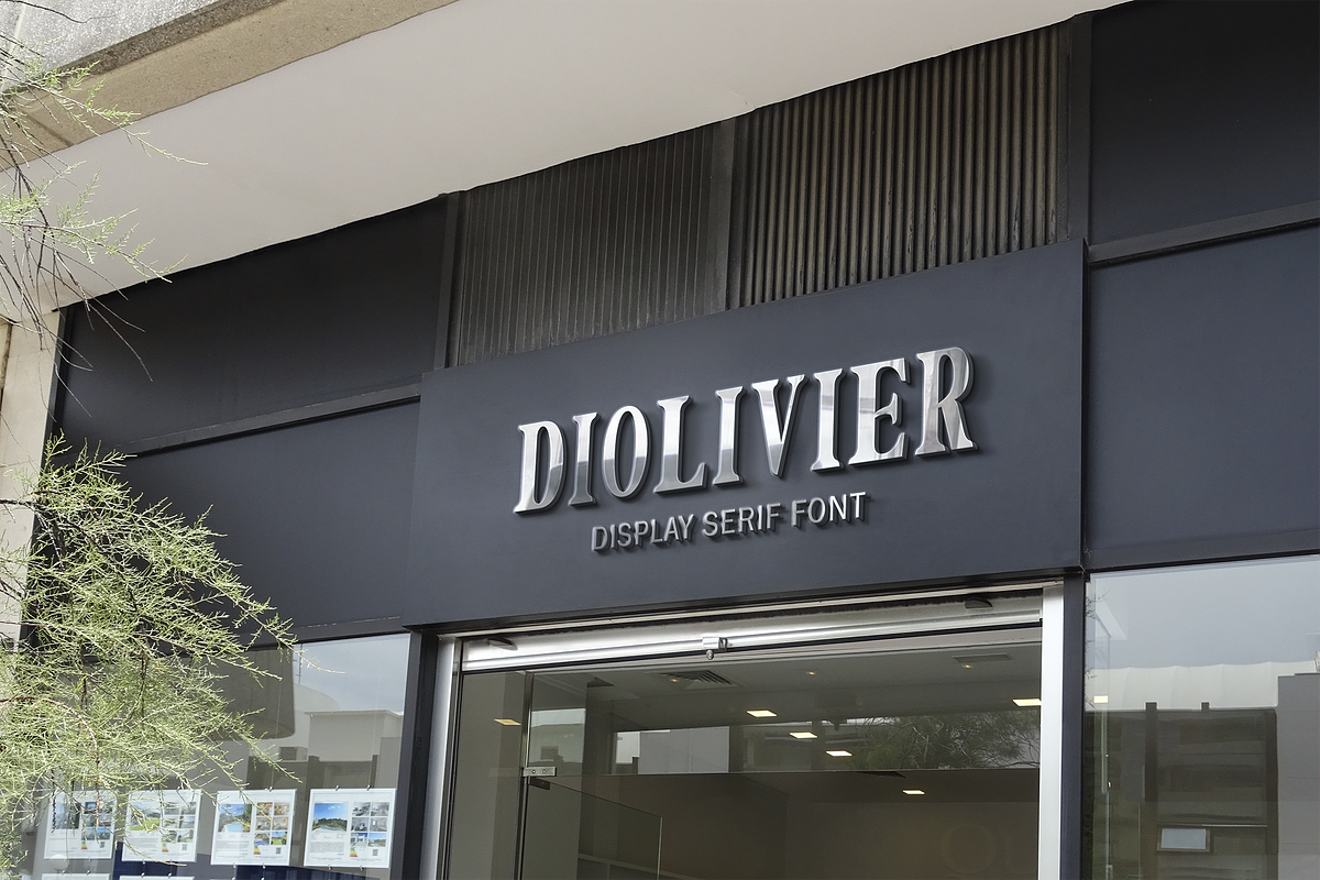 Diolivier Display Serif Font, a Serif Font by Grappict.com (Photo 5 of 5)