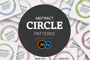 Abstract Circle Color Patterns set