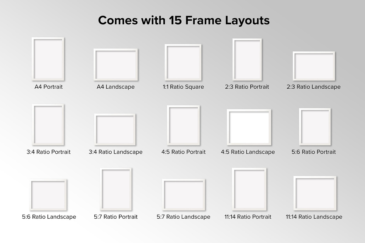 Poster Mockup Set for Many Ratios, an Advertising Mockup by MelissaBMockups (Photo 4 of 5)