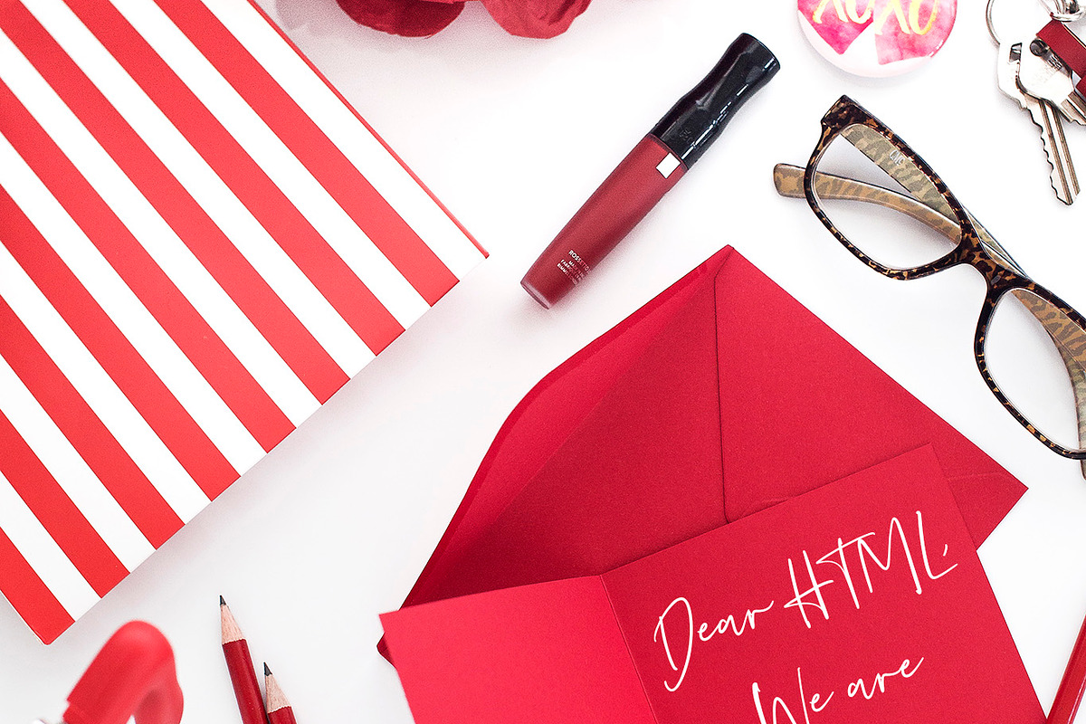 Red Romantic Styled Desktops, a Business Photo by OhTilly (Photo 6 of 6)