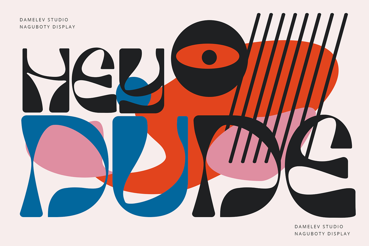 Naguboty Display, a Sans Serif Font by Damelev (Photo 4 of 9)