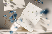 Blue Bloom Paper Mockup Collection, a Product Mockup by NikiArts (Thumbnail 3 of 13)