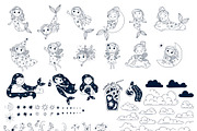 Celestial - Stars and Moons Cliparts, an Illustration by OxanaTally (Thumbnail 10 of 11)