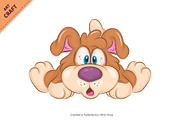 Cartoon Scared Dog. Clipart., an Animal Illustration by KENO Mascots (Thumbnail 2 of 3)