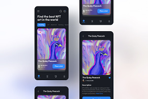 NFT App Ui Kit, a Templates & Theme by saberali