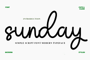 Sunday, a Handwritten Font by FreshTypeINK (Thumbnail 1 of 8)