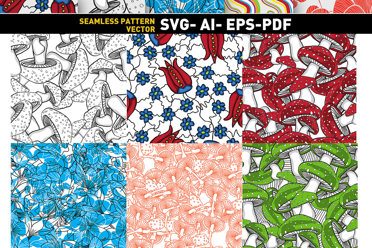 Seamless Pattern Bundle, a Pattern Graphic by akropol (Photo 2 of 3)
