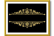 Vintage gold frame background, a Decorative Illustration by RODINA (Thumbnail 2 of 3)