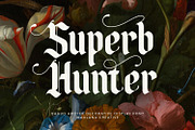 Bahud Aroyek Decorative Display Font, a Blackletter Font by Maulana Creative (Thumbnail 3 of 6)