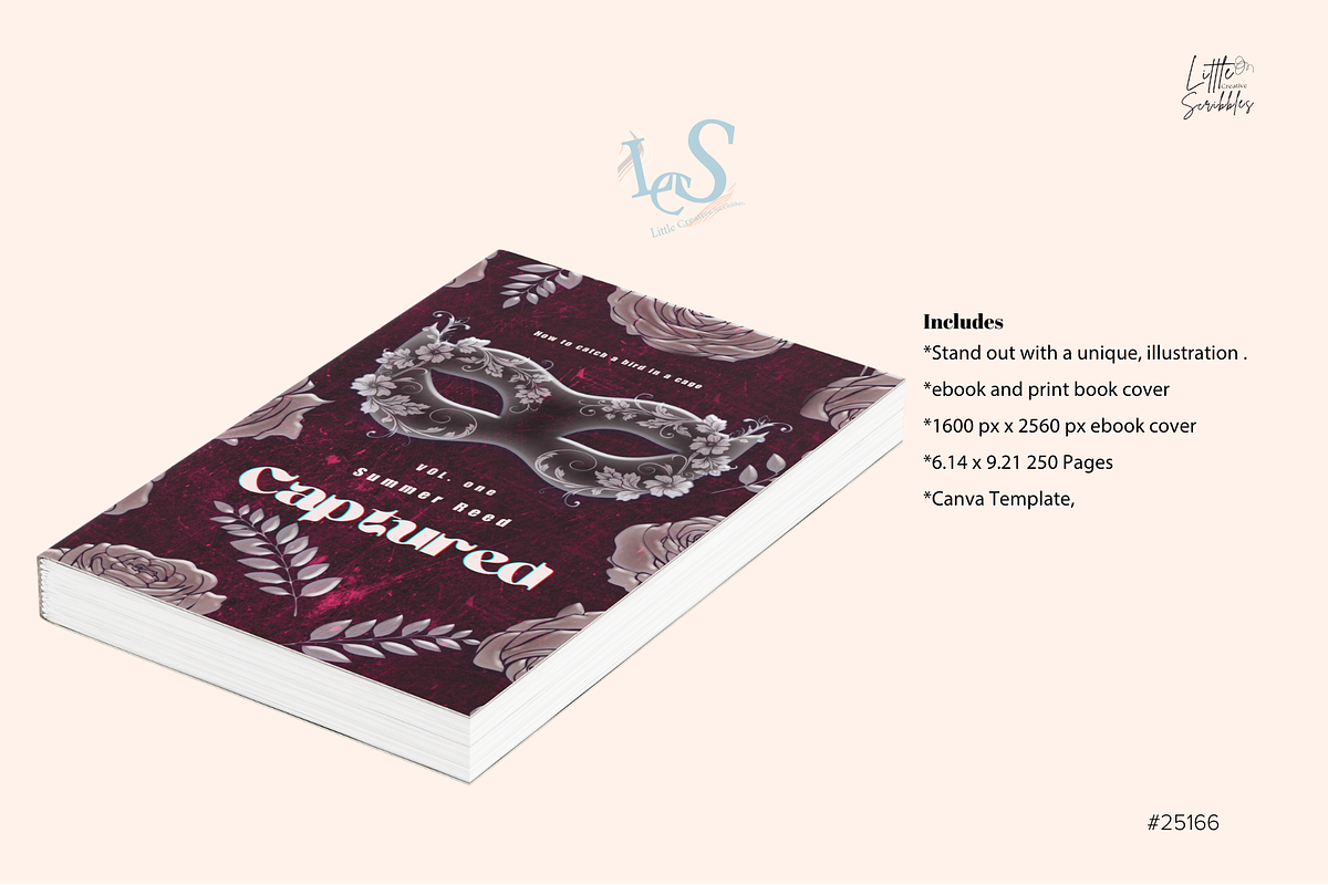 Dark Romance Book Cover Template preview 2