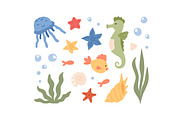 Underwater sea creatures and plants, an Animal Illustration by Good Studio (Thumbnail 3 of 3)