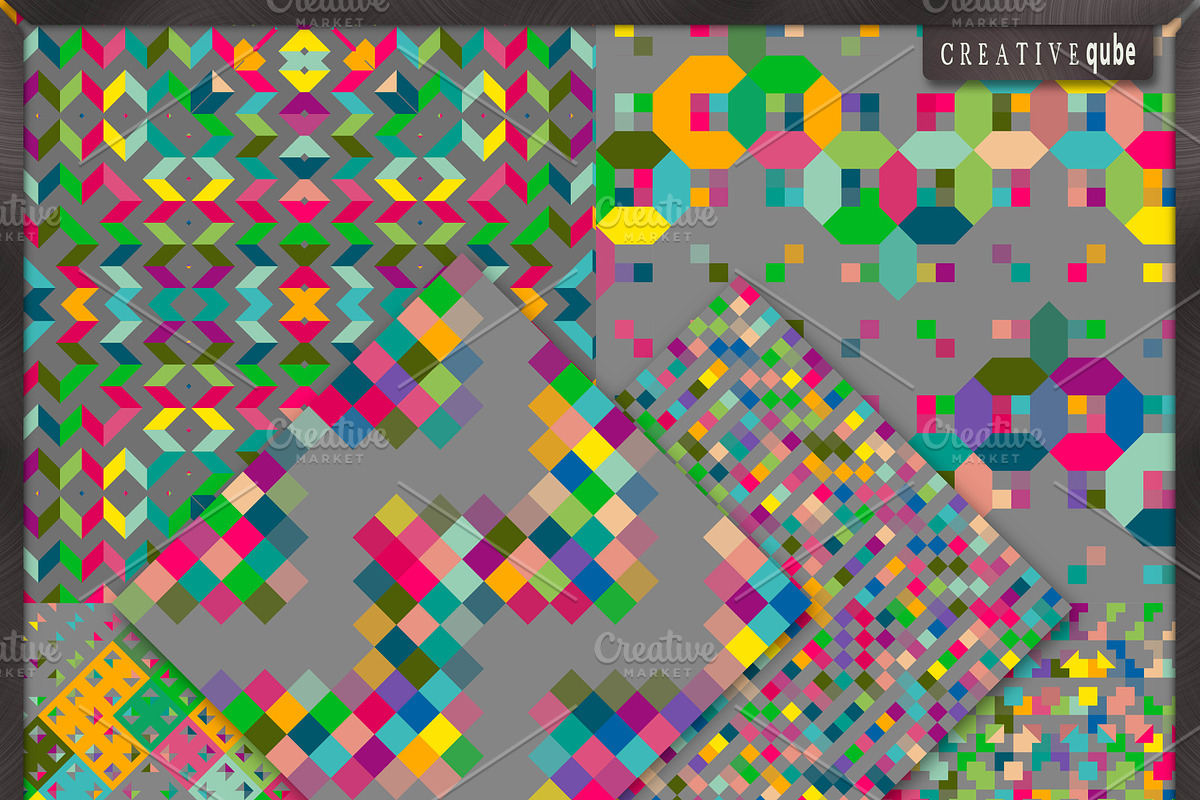 Digital Paper Pack - Pixels preview 3