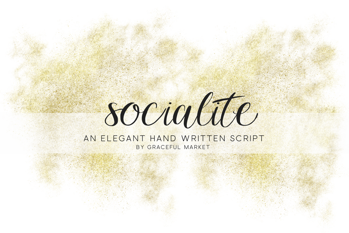 FLASH SALE! Socialite Script Font