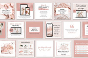 Rose Gold Instagram Templates Canva, a Social Media Template by DeeBeeDesign (Thumbnail 8 of 10)