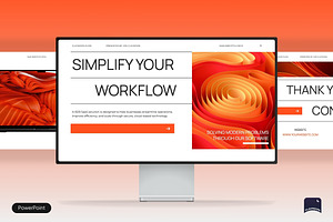 White Orange Modern Pitch Deck, a Presentation Template by Claymoon Lab