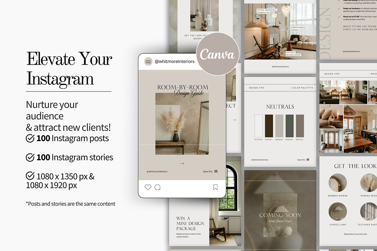 Interior Design Instagram Templates