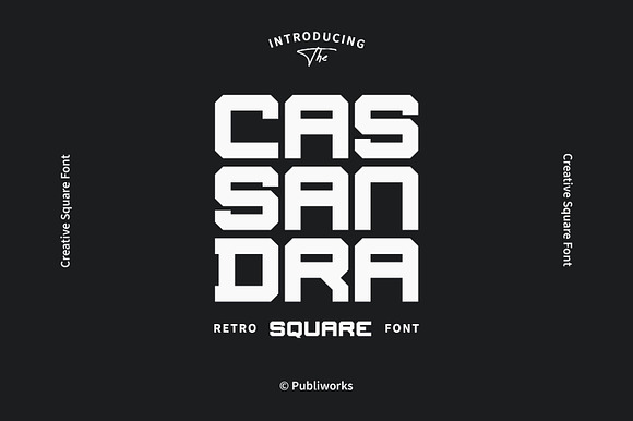 Cassandra - Creative Square Font preview 8