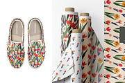 Bold Tulip Meadow Pattern Collection, a Pattern Graphic by Asya Melkonyan Patterns (Thumbnail 15 of 16)